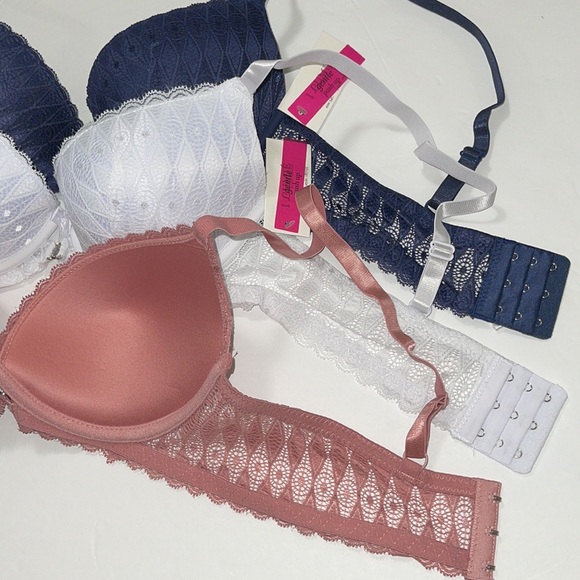 Bundle 3 pieces Lace Push Up Gentle Bra 3 Hooks.  Brand Ilys Lumie. NWT. - Picture 15 of 16
